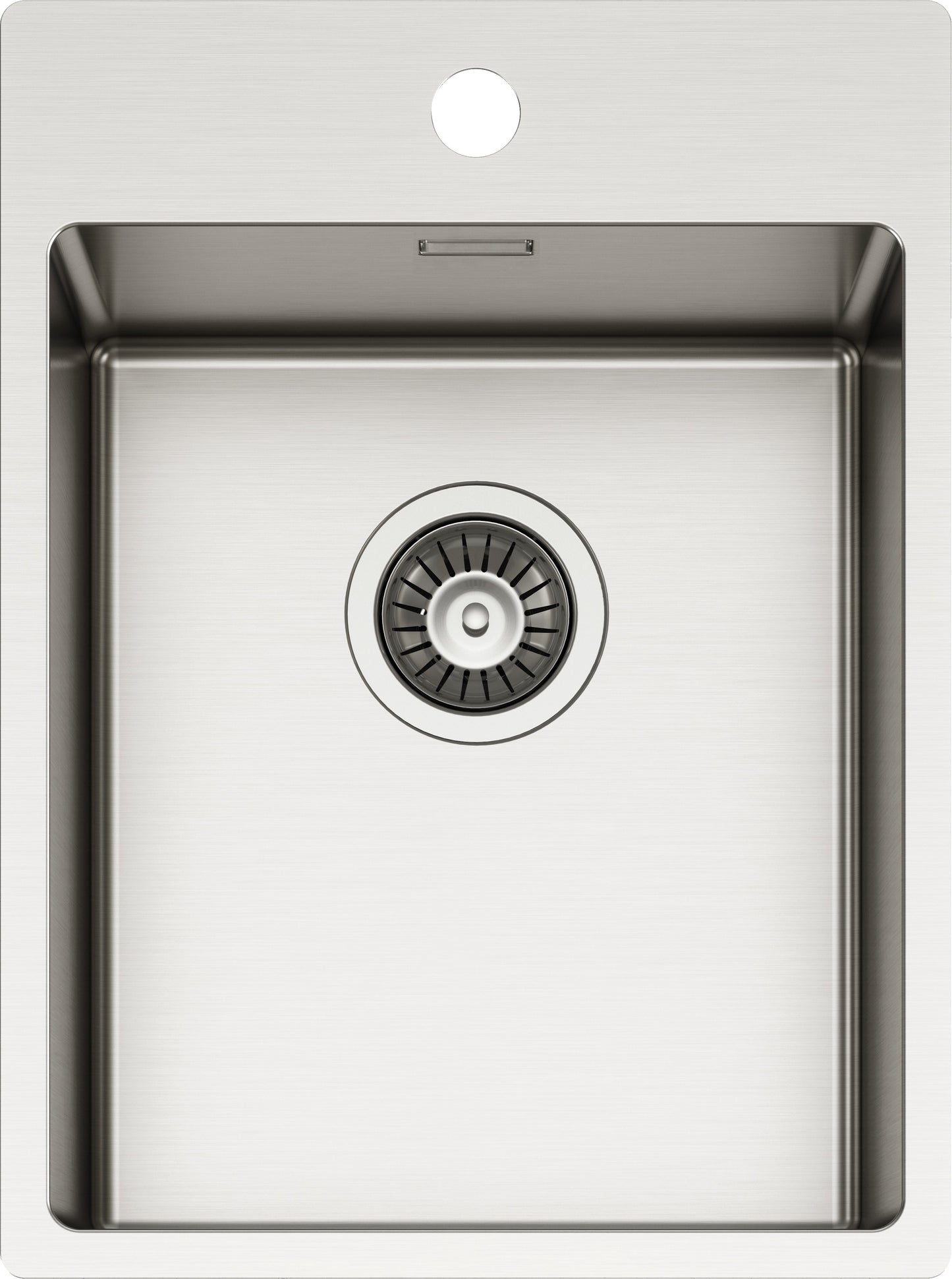 Schock TECPN100S | 1 VASCA 340x400 | Acciaio Inox 304 | 390x510 | INOX SPAZZOLATO | Base 45 | VASCHE