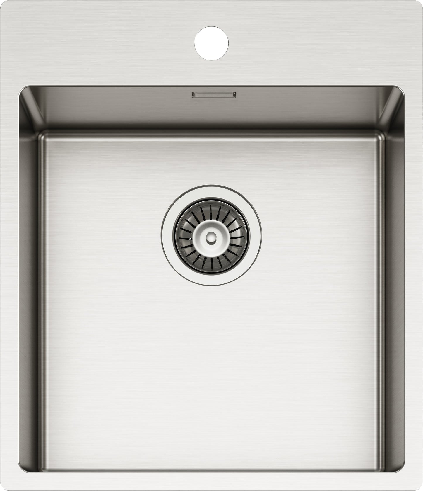 Schock TECPN100 | 1 VASCA 400x400 | Acciaio Inox 304 | 450x510 | INOX SPAZZOLATO | Base 50 | VASCHE 