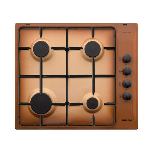 GLEM GAS GTL64TF- | PIANI COTTURA  A GAS | 60 | TERRA DI FRANCIA | 4 fuochi gas - comandi laterali -