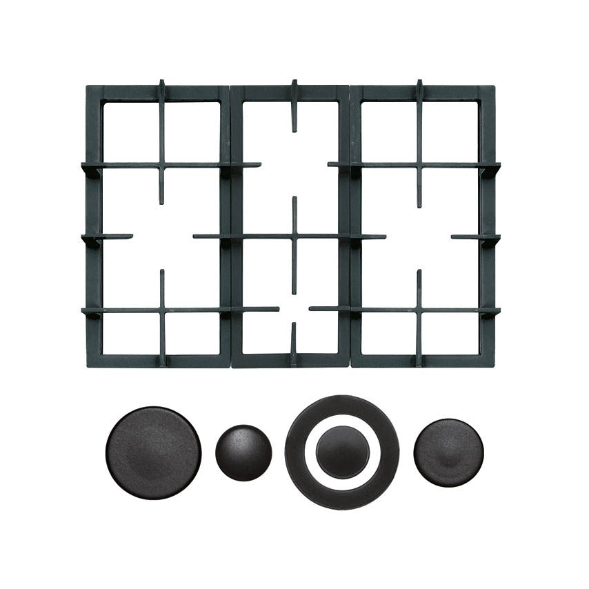 GLEM GAS 9N68GH | ACCESSORI PIANI COTTURA | 60 |  | kit 3 griglie + coprispartifiamma ghisa per pian