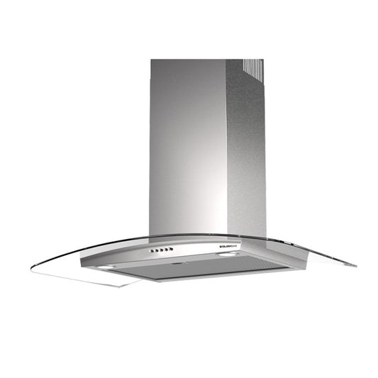 GLEM GAS GHS973IX | CAPPE A PARETE | 90 | INOX | Glass soft - 1 Motore - Tre velocita' - portata di 