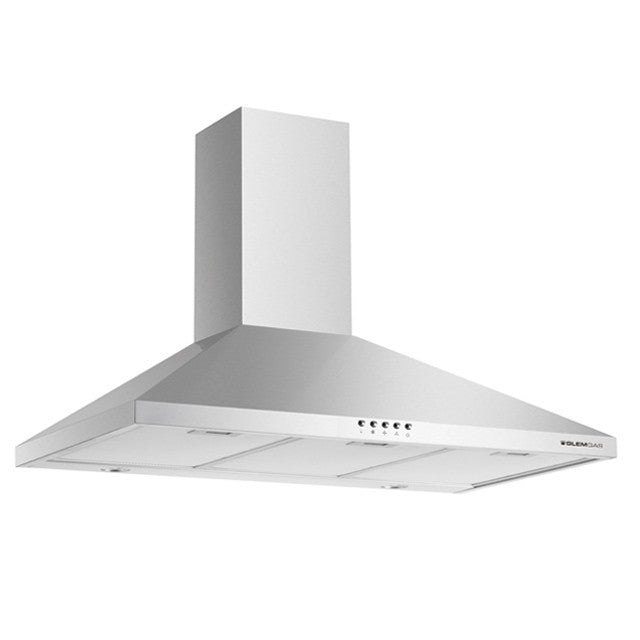 GLEM GAS GHP963IX | CAPPE A PARETE | 90 | INOX | Camino - 1 Motore -  Tre velocita' - portata di asp