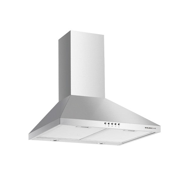 GLEM GAS GHP663IX | CAPPE A PARETE | 60 | INOX | Camino - 1 Motore -  Tre velocita' - portata di asp