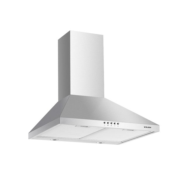 GLEM GAS GHP745IX | CAPPE A PARETE | 70 | INOX | Camino - 1 Motore -  Tre velocita' - portata di asp