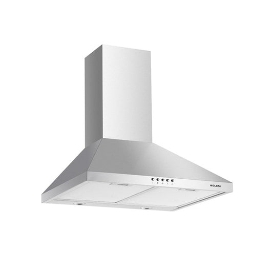 GLEM GAS GHP745IX | CAPPE A PARETE | 70 | INOX | Camino - 1 Motore -  Tre velocita' - portata di asp