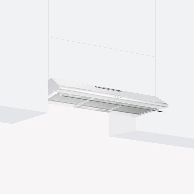 GLEM GAS GHC931WH | CAPPE SOTTOPENSILI | 90 | BIANCO | Standard - 1 Motore - Tre velocita' -  portat