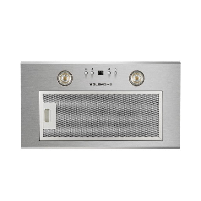GLEM GAS GHF545IX | CAPPE INTEGRATE | 52 | INOX | GRUPPO ASPIRANTE -  1 Motore -  Tre velocita' - po