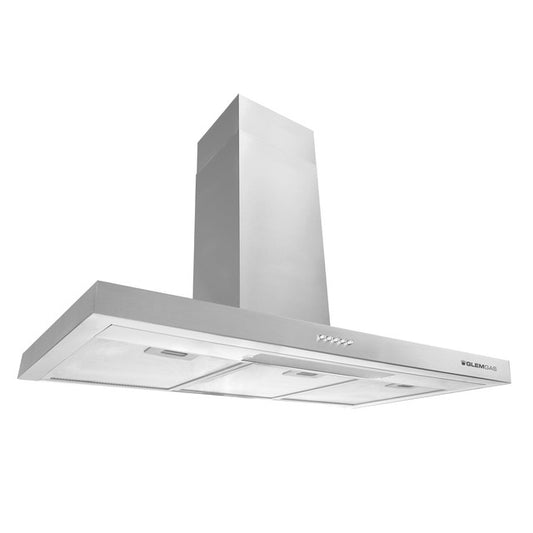 GLEM GAS GHB986IXA | CAPPE INDUZIONE | 90 | INOX | Box Profilo 6 cm- ANTICONDENSA- 1 Motore -  Tre v