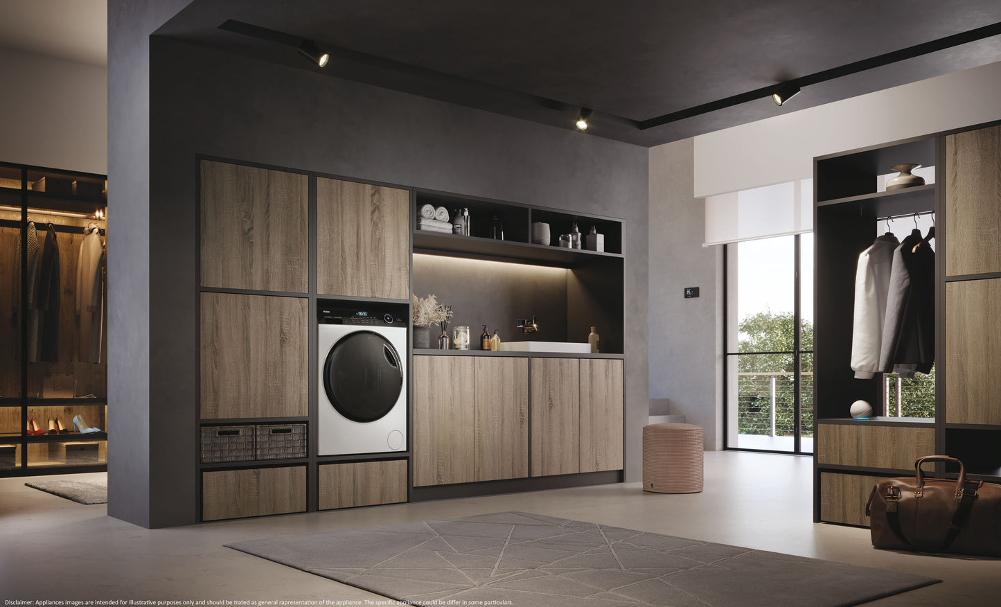 HAIER BIANCO HWD80B14959U1S | LAVASCIUGA | LAVASCIUGA STRETTA | LAVASCIUGA SLIM FINO A 48 CM | LAVAS