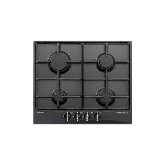 GLEM GAS GT64AC | PIANI COTTURA  A GAS | 60 | ANTRACITE (con finiture cromate) | 4 fuochi gas - coma