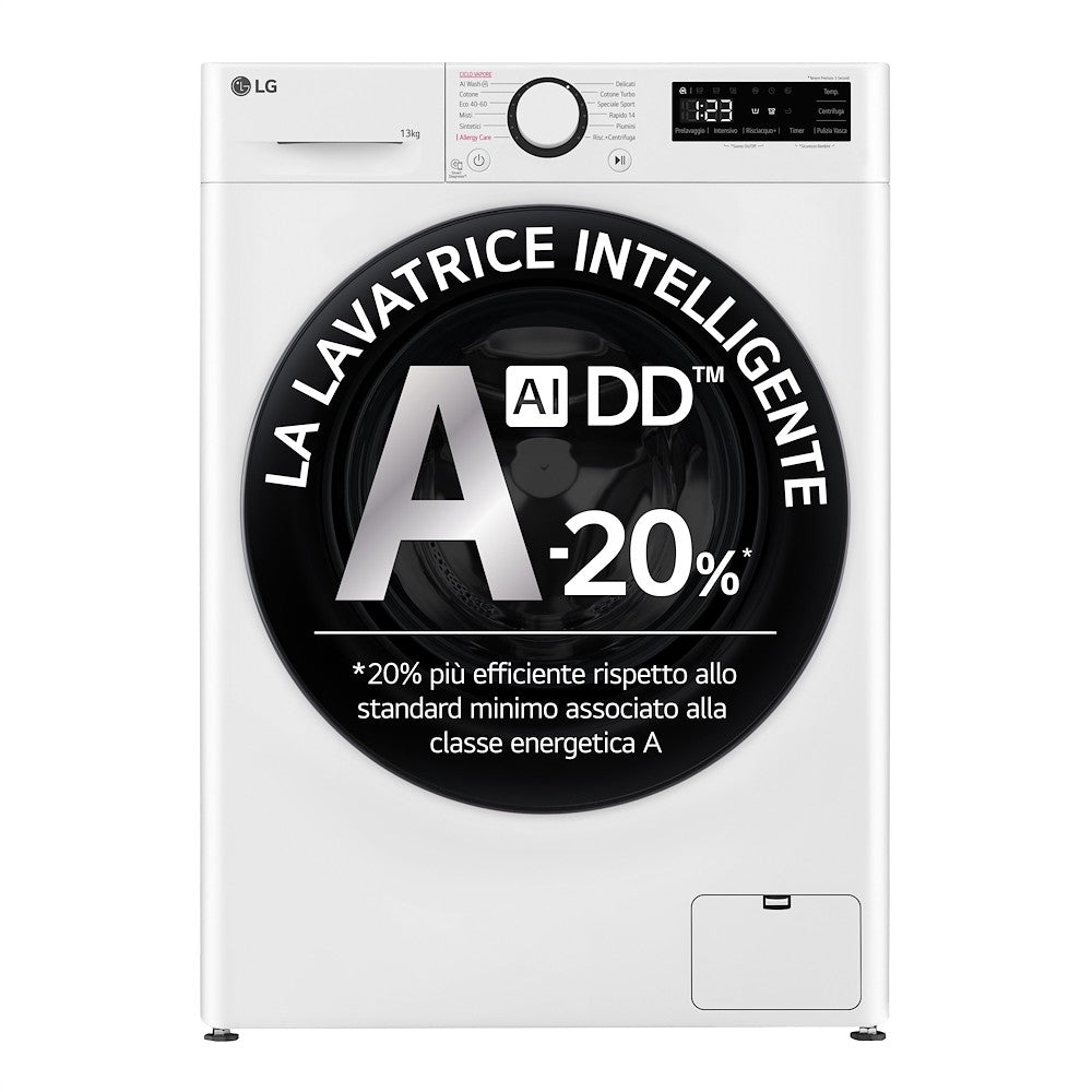 LG BIANCO F4R3013NSWB | LAVATRICI | LAVATRICI CARICO FRONTALE | LAV. C/FRONTALE 12KG-MORE | LAV.C/FR