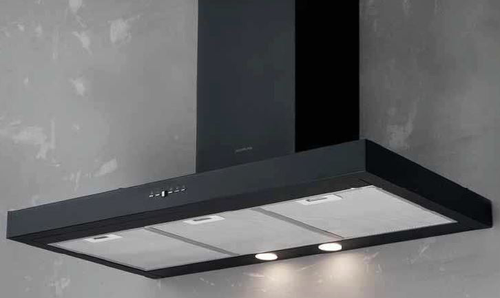 Silverline 3170.9.733.06 | cappe 3170 | parete | 90 cm | nero | A | 647m3/h, 3 velocita', comandi so