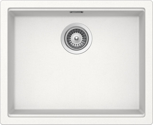 Schock LATN100LA01 | 1 VASCA - BINARIO INTEGRATO PER ACCESSORI | Cristalite | 556x456 | BIANCO ASSOL