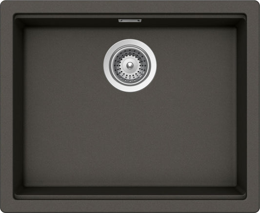 Schock LATN100LA43 | 1 VASCA - BINARIO INTEGRATO PER ACCESSORI | Cristalite | 556x456 | ASPHALT | Ba