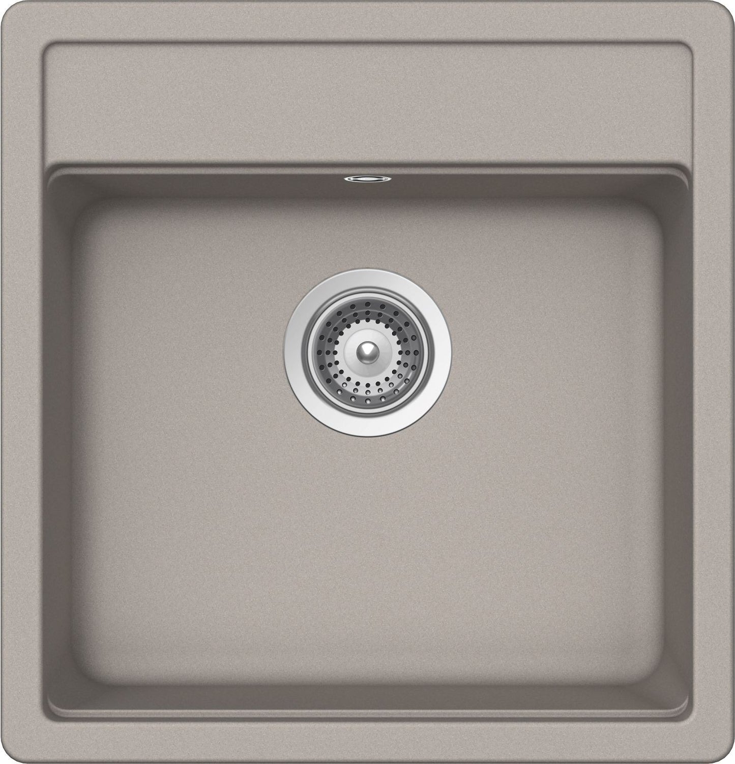 Schock NEMN100S42 | 1 VASCA - BINARIO INTEGRATO PER ACCESSORI | Cristalite | 490x510 | GRIGIO TORTOR