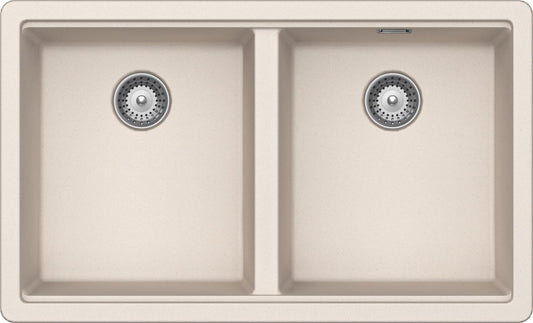 Schock BYKN200U16 | 2 VASCHE - BINARIO INTEGRATO PER ACCESSORI | Cristalite | 694X400 | NEW ALUMINA 