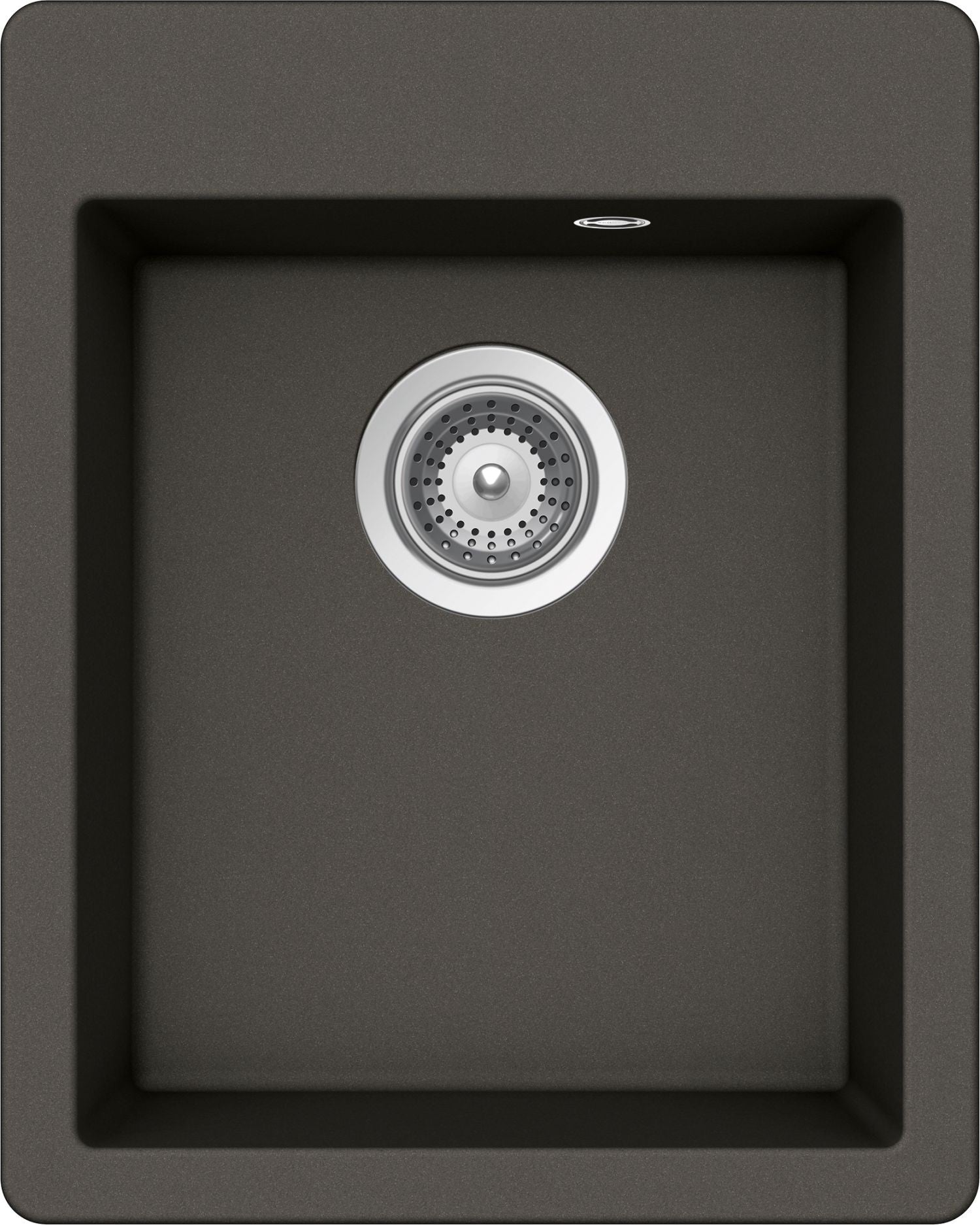 Schock NEMN100XS43 | 1 VASCA | Cristalite | 406x508 | ASPHALT | Base 45 | VASCHE CON BANCO RUBINETTE