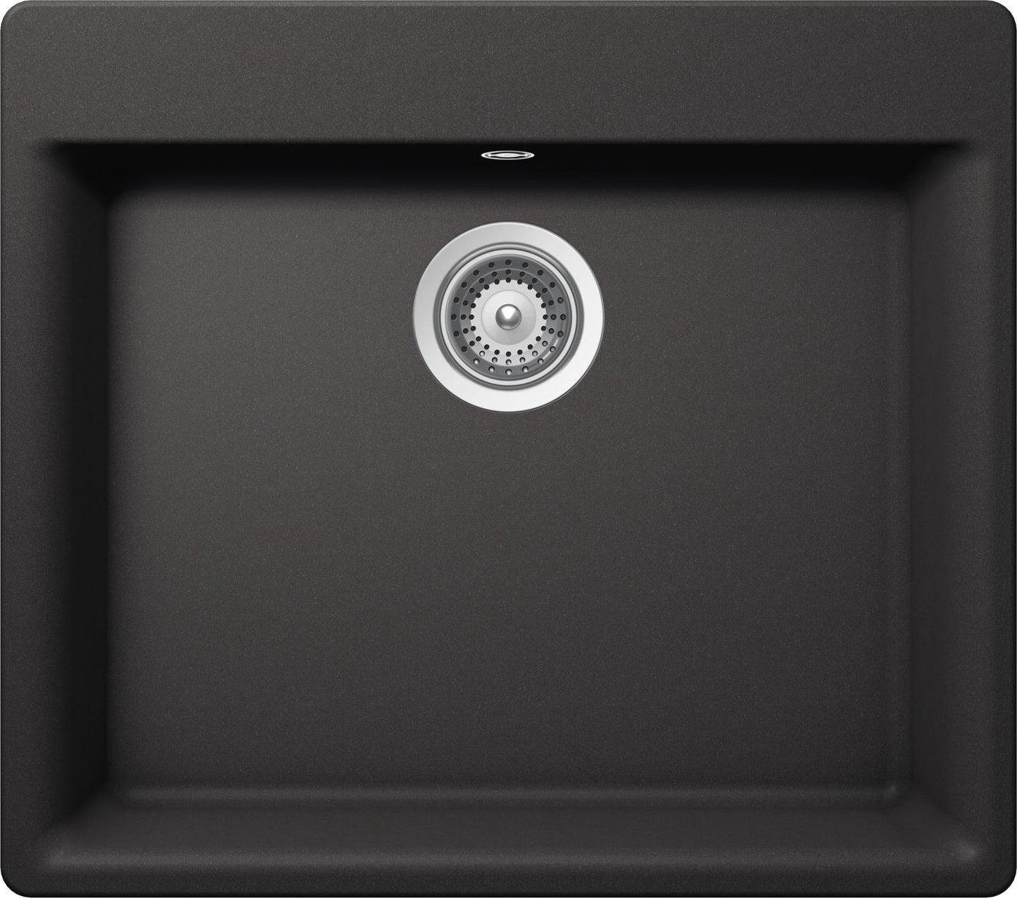 Schock GEMN100A13 | 1 VASCA | Cristalite | 600X530 | NERO ASSOLUTO | Base 75 | VASCHE CON BANCO RUBI