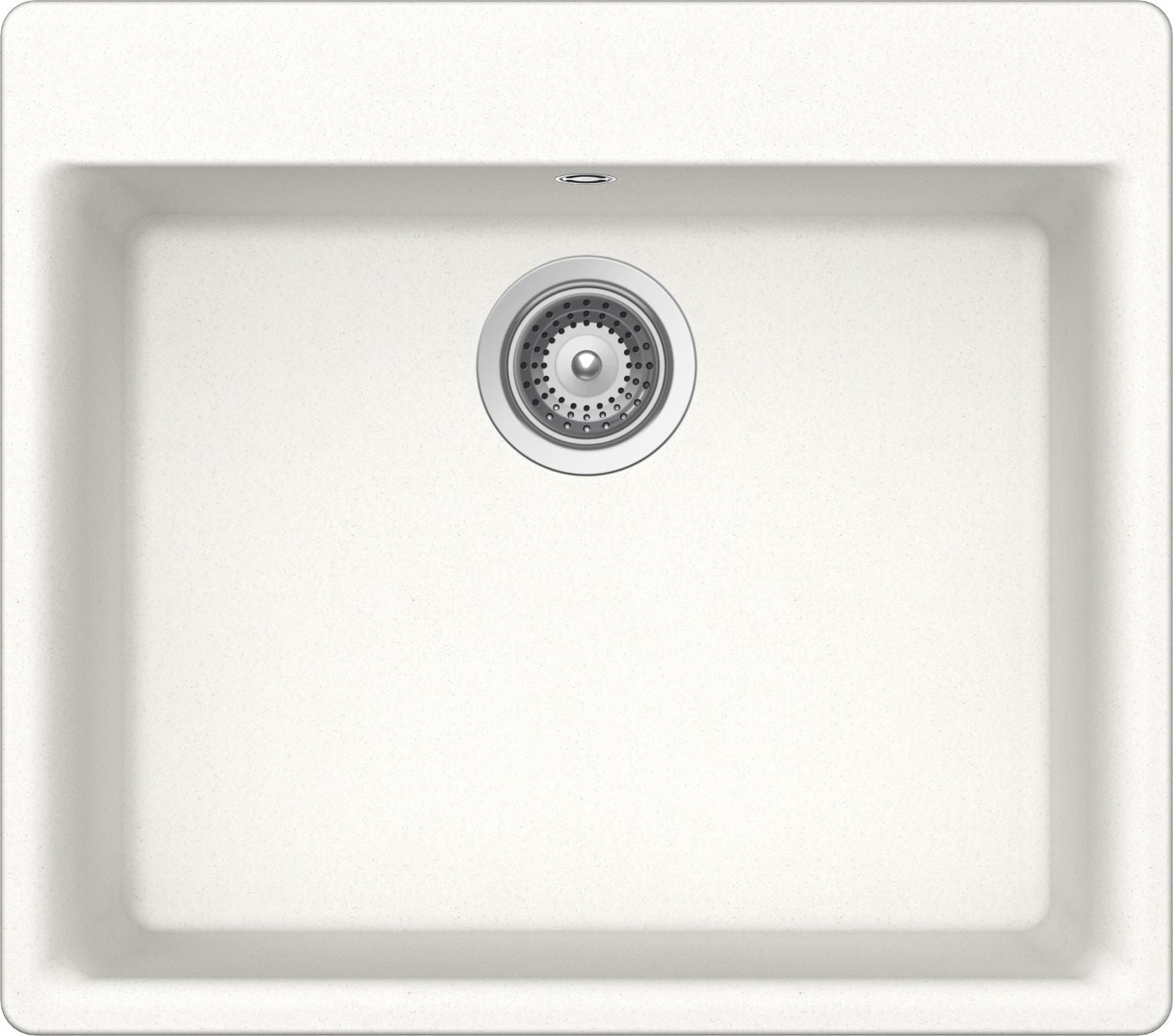 Schock GEMN100A01 | 1 VASCA | Cristalite | 600X530 | BIANCO ASSOLUTO | Base 75 | VASCHE CON BANCO RU