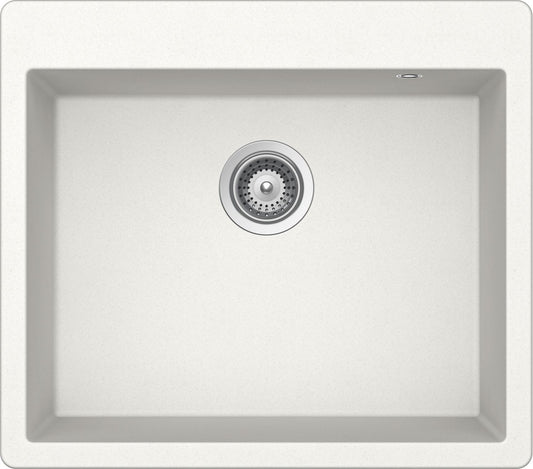 Schock SGTN100SA01 | 1 VASCA | Cristalite | 635x559 | BIANCO ASSOLUTO | Base 75 | VASCHE CON BANCO R