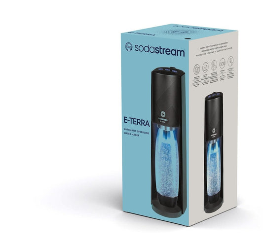 SODASTREAM PED 1012911391 | CUCINA | TRATTAMENTO BEVANDE | GASATORI | GASATORE E-TERRA BLACK +1BOTT.