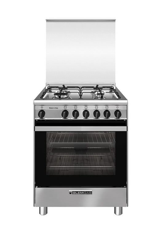 GLEM GAS BIANCO SA66TVI | CUCINE | CUCINE FORNO A GAS | CUCINA FORNO A GAS 60-69CM | CUCINA 60CM 4F/