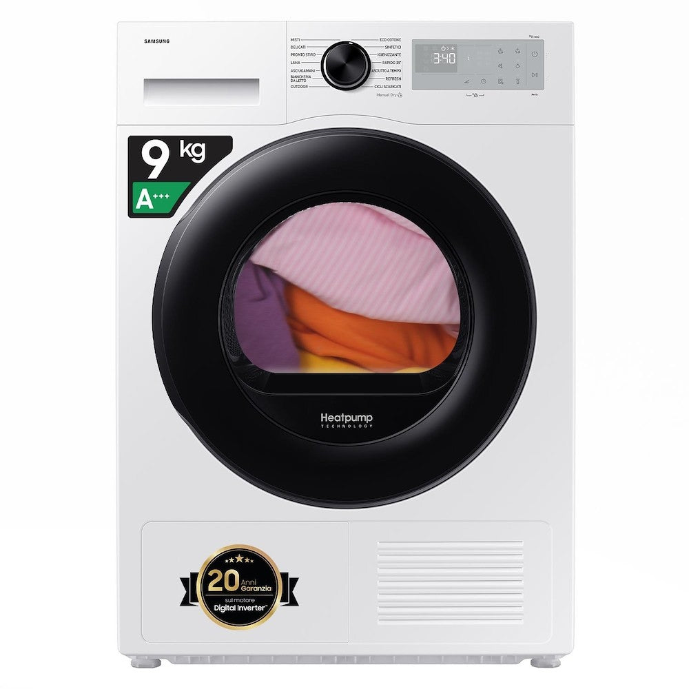 SAMSUNG BIANCO DV90DG52A0AHET | ASCIUGATRICI | ASCIUGATRICI POMPA DI CALORE | ASCIUG. POMPA DI CALOR