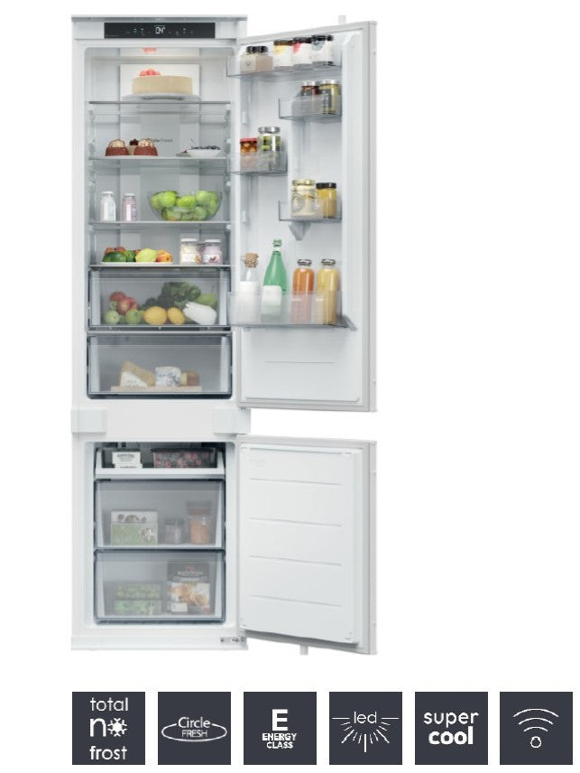 CANDY BI CNBQT3519EW|34901737|Combi 193cm Total no frost, classe energetica E, 281lt, 33db, controll