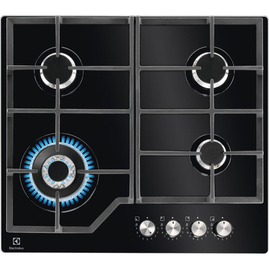 Electrolux BI   KGG64362K   | 60 cm - Nuova estetica Gas on Glass - Step Power - 4 fuochi - Bruciato