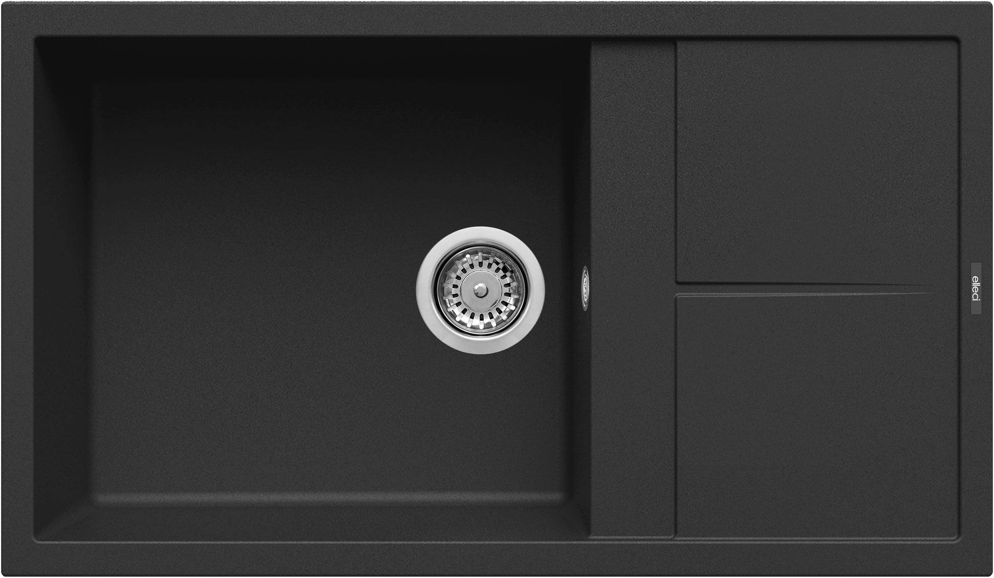 ELLECI Kitchen 2025  LKU41086 | LAV. UNICO 410 86X50 1VG BLACK 86
