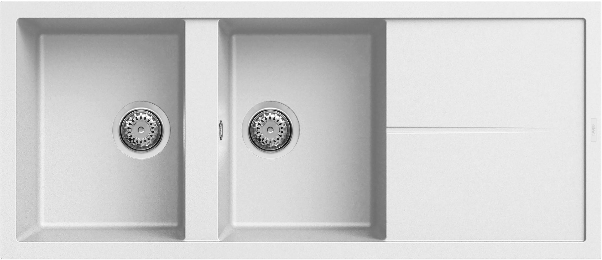 ELLECI Kitchen 2025  LKU50096 | LAV. UNICO 500 116X50 2VG WHITE 96