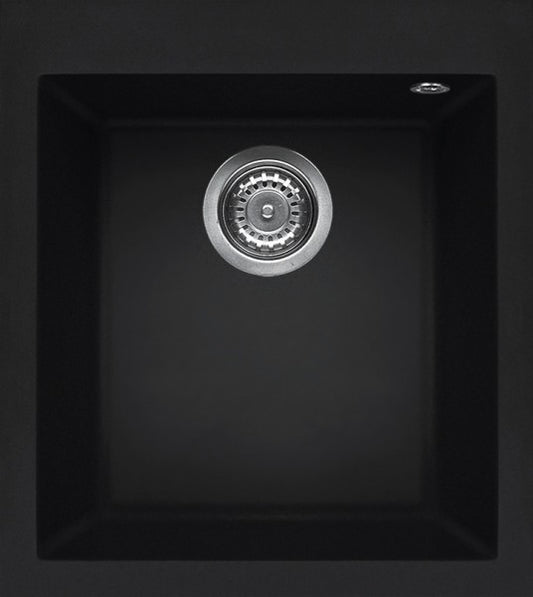 ELLECI Kitchen 2025  LKQ10086 | LAV. QUADRA 100 41x50 1V BLACK 86