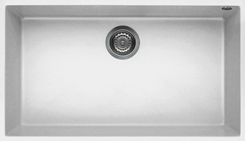 ELLECI Kitchen 2025  LGQ13068BSO | LAV. QUADRA 130 76x44 1V BIANCO 68 SOTTOTOP