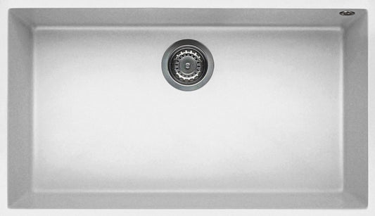 ELLECI Kitchen 2025  LGQ13068BSO | LAV. QUADRA 130 76x44 1V BIANCO 68 SOTTOTOP
