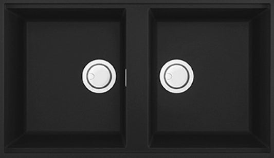 ELLECI Kitchen 2025  LGB45040BSO | LAV. BEST 450 84x49 2V NERO 40 SOTTOTOP