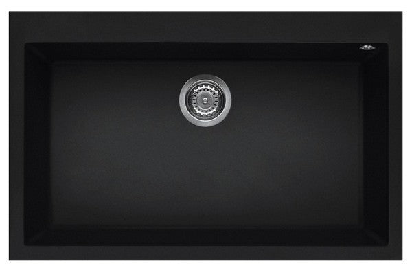 ELLECI Kitchen 2025  LKQ13086 | LAV. QUADRA 130 79x50 1V BLACK 86