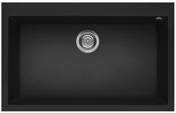 ELLECI Kitchen 2025  LGQ13040 | LAV. QUADRA 130 79x50 1V NERO 40