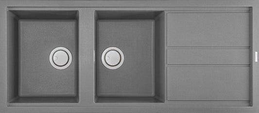 ELLECI Kitchen 2025  LGB50048 | LAV. BEST 500 116x51 2VG CEMENTO 48
