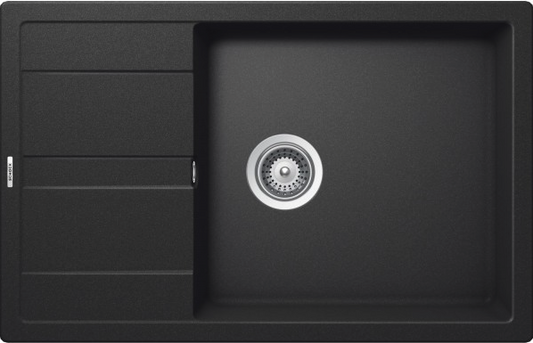 Schock ELED100XSA51 | 1 VASCA + GOCCIOLATOIO SMALL - REVERSIBILE | Cristalite | 780X500 | ANTRACITE 