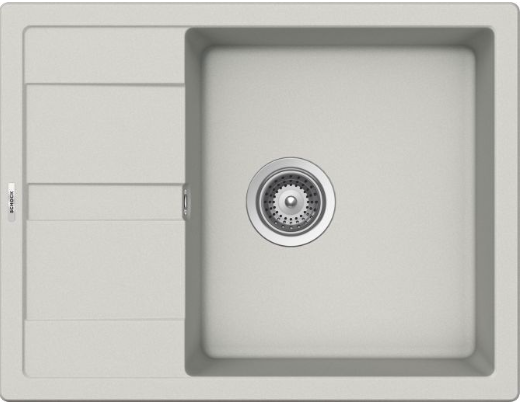 Schock ELED100XXSA16 | 1 VASCA + GOCCIOLATOIO SMALL - REVERSIBILE | Cristalite | 650X500 | NEW ALUMI