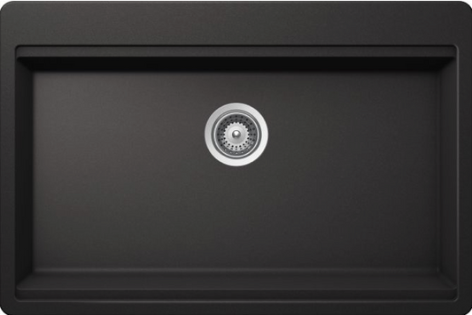 Schock CHLN100XL13 | 1 VASCA - BINARIO INTEGRATO PER ACCESSORI | Cristalite | 838X559 | NERO ASSOLUT