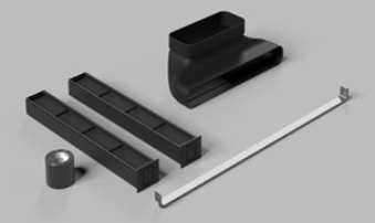 Elica KIT0204095 | New | ACCESORI LHOV FORNI CANTINETTE | KIT PLINTH IN CURVE