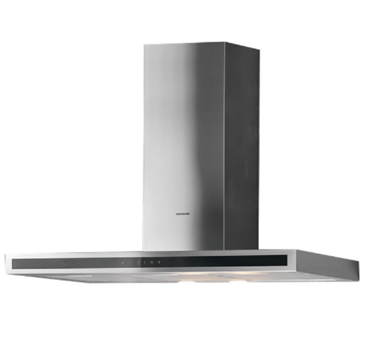 Silverline 3173.9.733.03 | cappe 3173 | parete | 90 cm | inox/vetro nero | A | 710m3/h, 3 velocita',