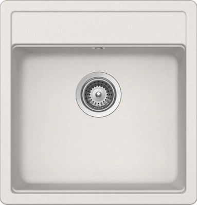 Schock NEMN100S16 | 1 VASCA - BINARIO INTEGRATO PER ACCESSORI | Cristalite | 490x510 | NEW ALUMINA |