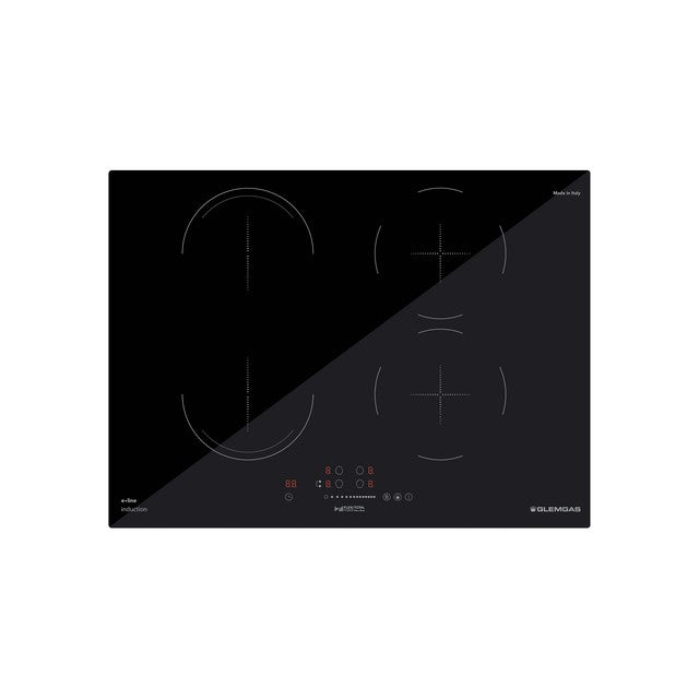 GLEM GAS GTI741BSL | PIANI COTTURA INDUZIONE | 60 | NERO |  - 70x52 cm - Foro incasso 56x48 cm -coma