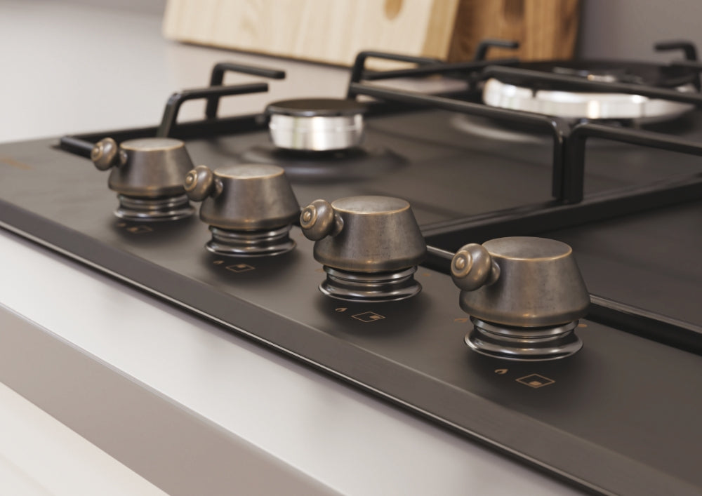 CANDY CHW6BR4WGTGH | 33801982 | Piano Gas da 60cm ghisa;  Griglie in piattina; 4 fuochi DC 4Kw; mano