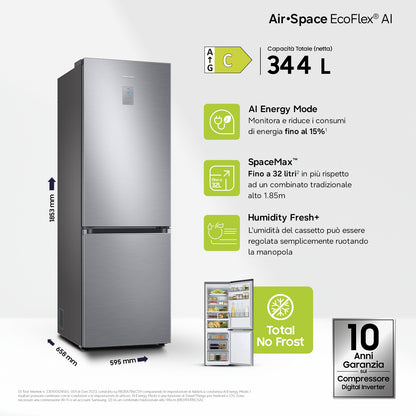 SAMSUNG BIANCO RB34C775CS9EF | FRIGORIFERI | FRIGORIFERI COMBINATI | FRIGO COMBI NO FROST | COMBI 34