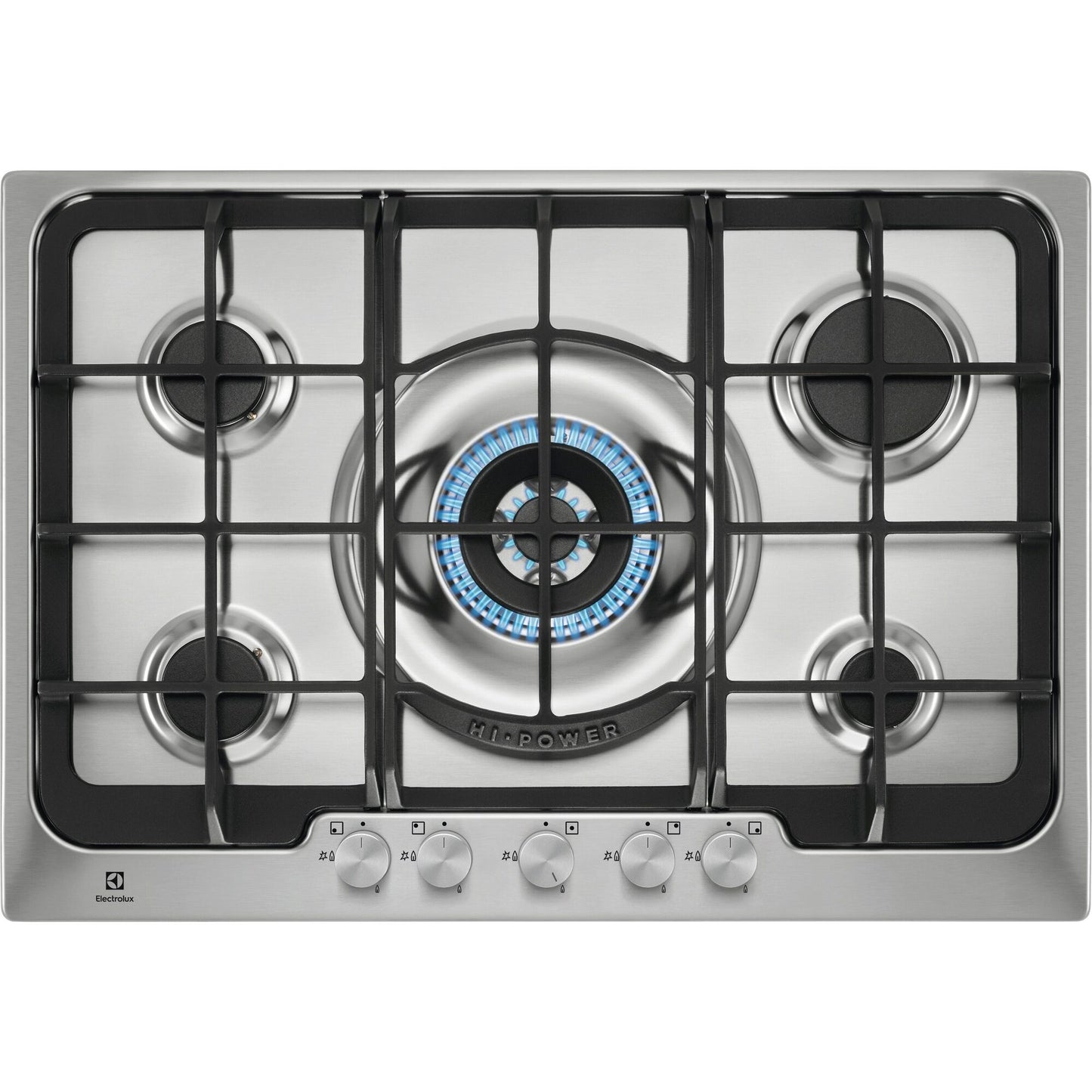 Electrolux BI   PX750UOV   | 75 cm Soft - 5 fuochi gas - Bruciatori Fiamma Pura - 1 bruciatore Wok -