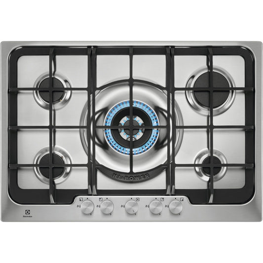 Electrolux BI   PX750UOV   | 75 cm Soft - 5 fuochi gas - Bruciatori Fiamma Pura - 1 bruciatore Wok -