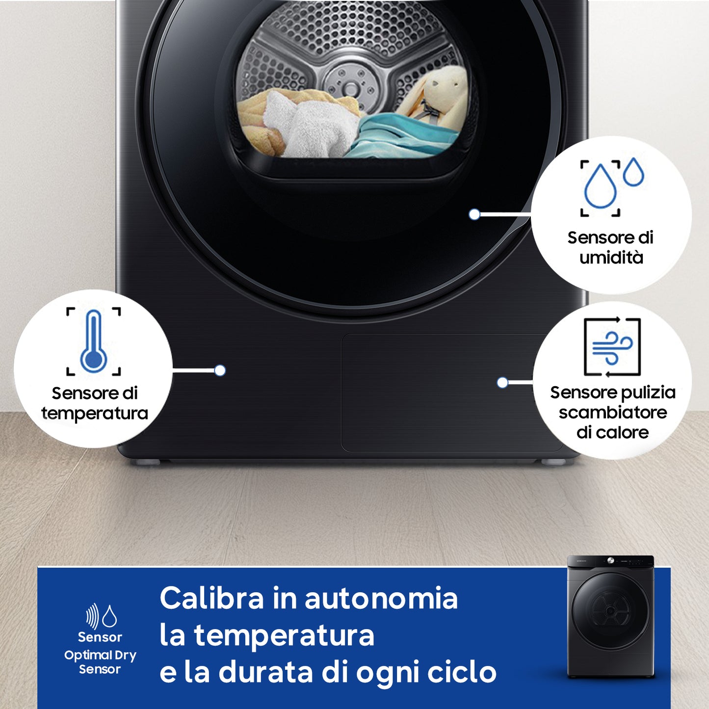 SAMSUNG BIANCO DV16DG8600BVU3 | ASCIUGATRICI | ASCIUGATRICI POMPA DI CALORE | ASCIUG. POMPA DI CALOR